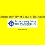 Dividend History of Bank of Kathmandu Ltd. (BOKL)