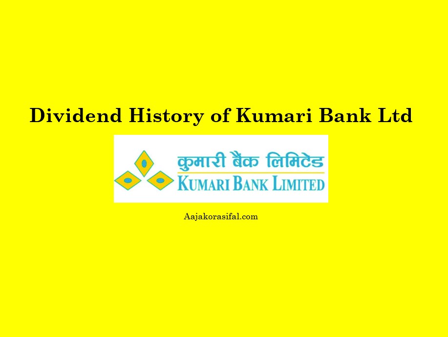 Dividend History of Kumari Bank Limited (KBL)
