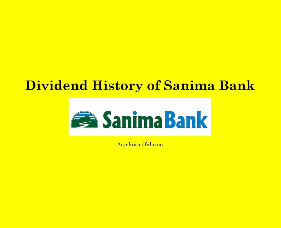 Dividend History of Sanima Bank Limited (Sanima)