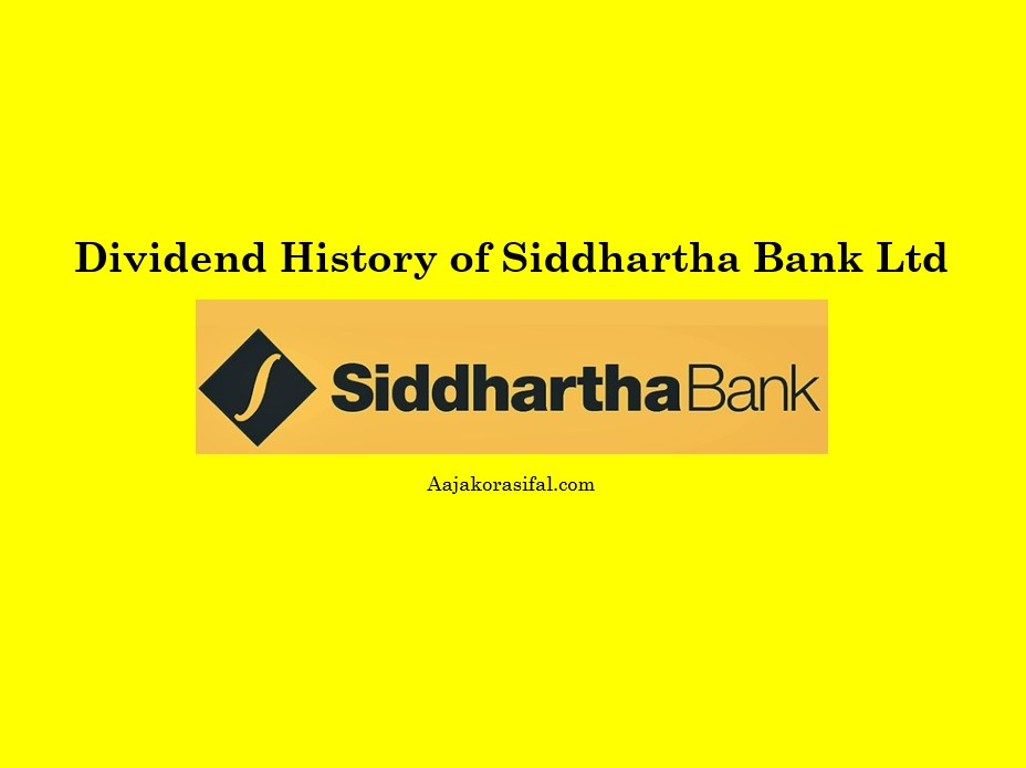 Dividend History of Siddhartha Bank Limited (SBL)