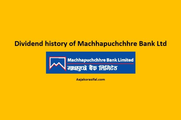 Dividend history of Machhapuchchhre Bank Limited (MBL)