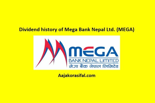 Dividend history of Mega Bank Nepal Ltd. (MEGA)
