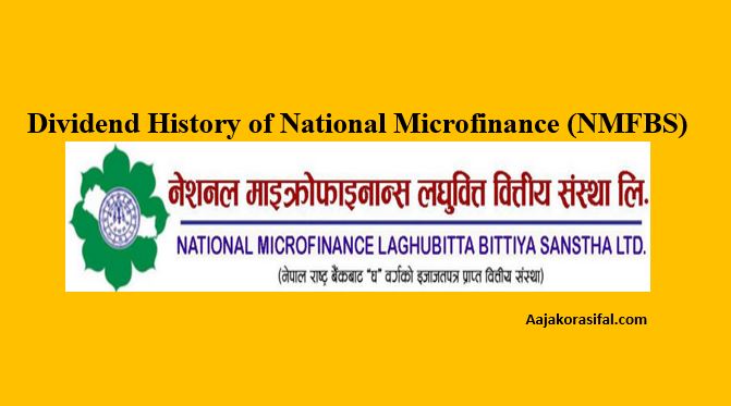 Dividend History of National Microfinance Laghubitta Bittiya Sanstha Ltd. (NMFBS)
