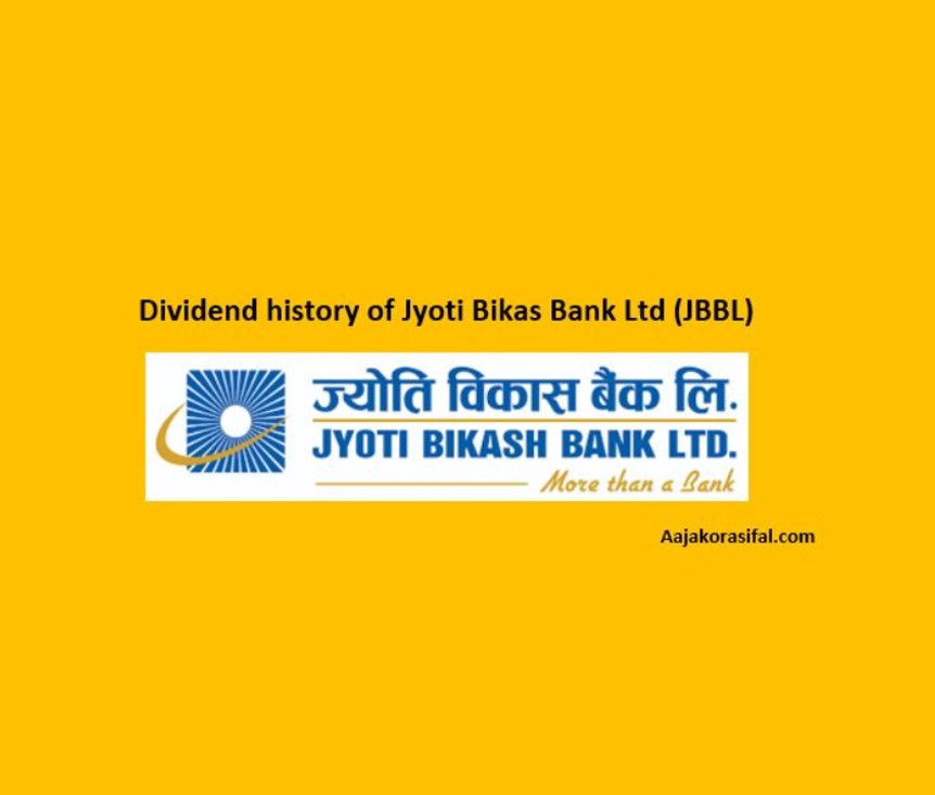Dividend history of Jyoti Bikas Bank Limited (JBBL)