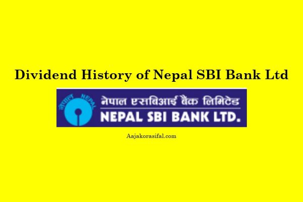 Dividend History of Nepal SBI Bank Limited (SBI)