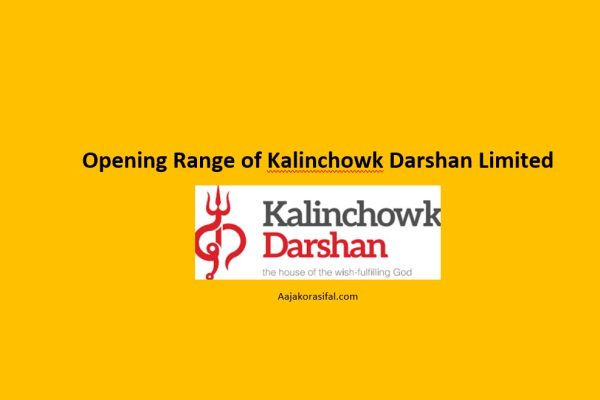 Opening Range of Kalinchowk Darshan Limited