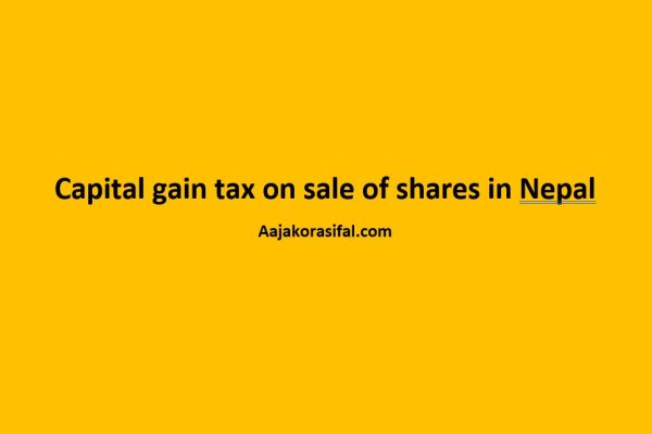Capital gain tax on sale of shares in Nepal