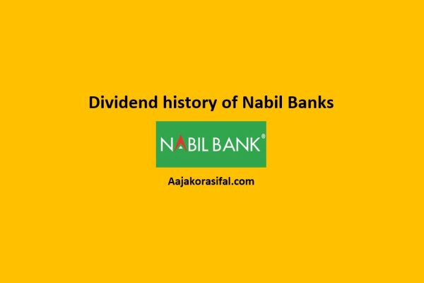 Dividend History of nabil Bank ltd
