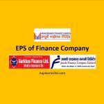 Earnings Per Share (EPS) of the Finance Companies