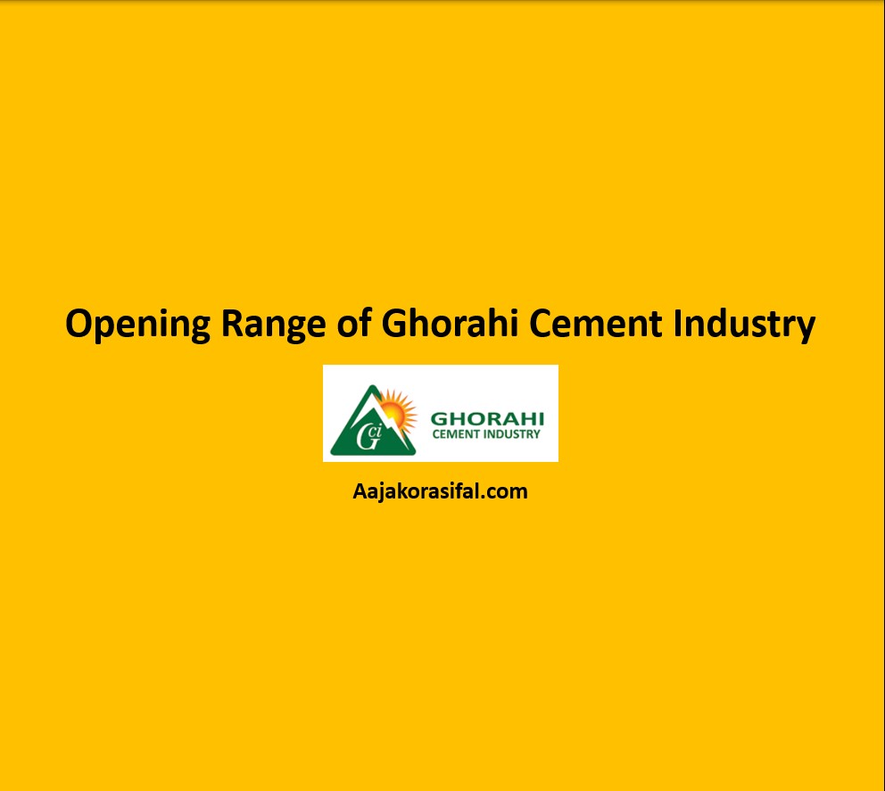 Opening Range of Ghorahi Cement Industry