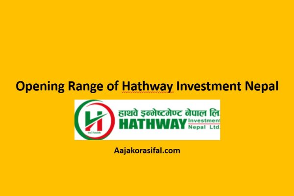 Opening Range of Hathway Investment Nepal