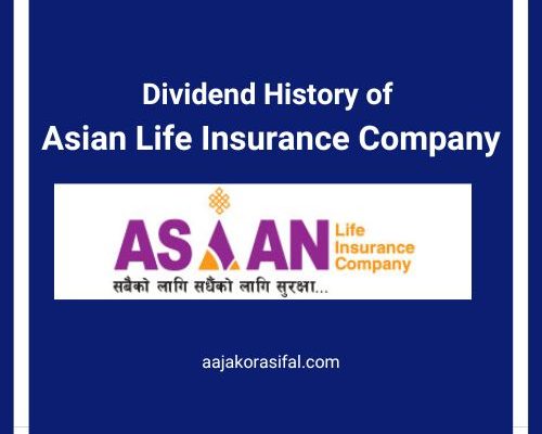 Dividend History of Asian Life Insurance Company (ALICL)