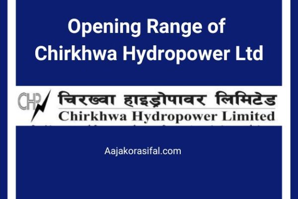 Opening Range of Chirkhwa Hydropower Ltd