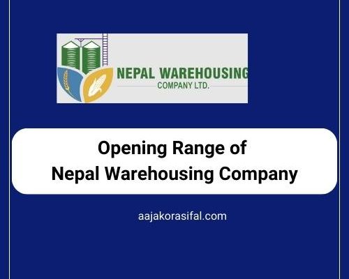 Opening Range of Nepal Warehousing Company